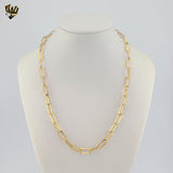 (4-3267) Stainless Steel - 6.5mm Paper Clip Link Chain.