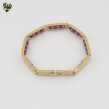 (4-4002) Stainless Steel - 7.5mm Elegua Bracelet - 8"
