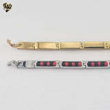 (4-4002) Stainless Steel - 7.5mm Elegua Bracelet - 8"