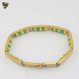 (4-4001) Stainless Steel - 7.5mm Orula Bracelet - 8"