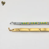 (4-4001) Stainless Steel - 7.5mm Orula Bracelet - 8"