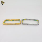 (4-4001) Stainless Steel - 7.5mm Orula Bracelet - 8"