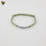 (4-4060) Stainless Steel - 8mm Orula Bracelet - 8"