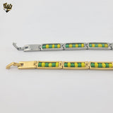(4-4060) Stainless Steel - 8mm Orula Bracelet - 8"
