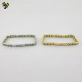 (4-4060) Stainless Steel - 8mm Orula Bracelet - 8"