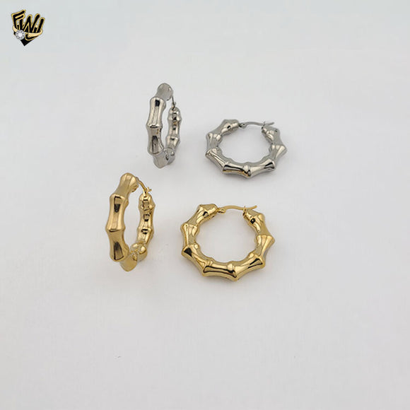 (4-2178) Stainless Steel - Bamboo Hoops.