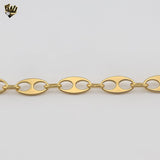 (4-4094) Stainless Steel - Open Marine Link Bracelet - 7"