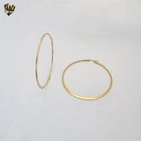 (4-2124) Stainless Steel - Plain Big Hoops.