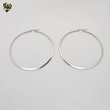 (4-2125) Stainless Steel - Plain Big Hoops.