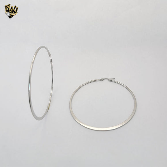 (4-2125) Stainless Steel - Plain Big Hoops.