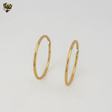 (4-2179) Stainless Steel - Plain Medium Hoops.