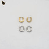 (4-2112) Stainless Steel - Plain Square Hoops.