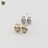 (4-2155) Stainless Steel -Small Huggies Hoops