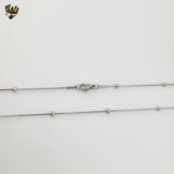 (4-3260-S) Stainless Steel - Snake Balls Chain.