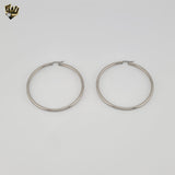 (4-2179-1) Stainless Steel - Plain Medium Hoops.