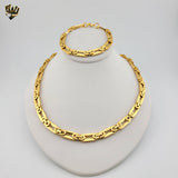 (4-7066) Stainless Steel - Thick Alternative Link Men Set