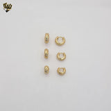 (1-2988) Gold Laminate -  Trio Set Small Hoops - BGF