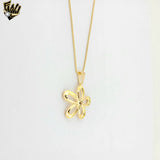 (1-6297-2) Gold Laminate - Plain Open Flower Set - BGO
