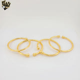 (1-4022) Gold Laminate - 4mm Open Bangles - BGO