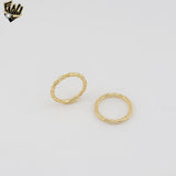 (1-3093-1) Anillo de eslabones marineros laminados en oro - BGF