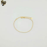 (1-0512) Gold Laminate - 1mm Tennis Bracelet - BGF
