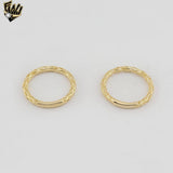 (1-3093-1) Anillo de eslabones marineros laminados en oro - BGF