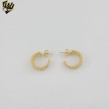 (1-2926-4) Gold Laminate - Woven Texture Hoops - BGF