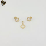 (1-6008) Laminado Oro - Conjunto Peces Circón - BGO
