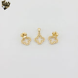 (1-6008) Laminado Oro - Conjunto Peces Circón - BGO