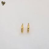 (1-2590-2) Gold Laminate - Plain Chunky Hoops - BGO