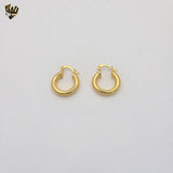 (1-2590-2) Gold Laminate - Plain Chunky Hoops - BGO