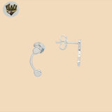 (2-3214) Plata de ley 925 - Aretes con pasador. 