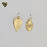 (1-2438) Gold Laminate - Chunky Medal Pendants - BGF