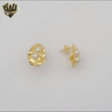 (1-1211) Gold Laminate - Double Pearl Stud Earrings - BGF