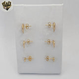(1-1209-7) Gold Laminate - Trio Set Stud Earrings- BGF