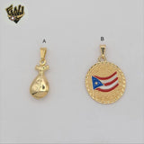 (1-2386) Gold Laminate - Pendants - BGF