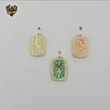 (1-2201-1) Gold Laminate - Enamel Summer Pendants - BGO