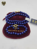 (MSET-09) Laminado de Oro - Conjunto de Perlas de Mallorca de 8 mm