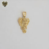 (1-2418) Gold Laminate Elephant Pendant - BGF