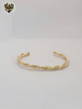 (1-4078-3) Gold Laminate - 3.5mm Twisted Bangles - BGF