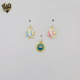 (1-2032) Gold Laminate - Ocean Pendants - BGO