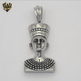 (4-2048) Stainless Steel - Nefertiti Pendant.
