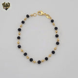 (1-0744) Gold Laminate - 4.5mm Beads and Balls Bracelet - BGF