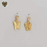 (1-2433) Laminado Oro - Colgantes Mariposas - BGF