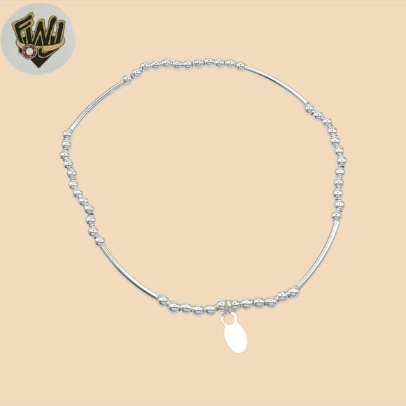 (2-0446) 925 Sterling Silver - 2.5mm Balls Bracelet.