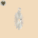 (2-1337) 925 Sterling Silver - Sunshine Heart  Pendant.