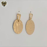 (1-2096) Laminado Oro - Colgantes Medalla - BGF