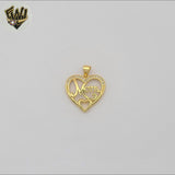 (1-2430-1) Gold Laminate - Mom Heart Pendant - BGO