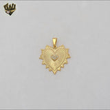 (1-2398) Gold Laminate - Heart Pendant - BGF