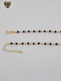 (1-6406) Laminado de Oro - Collar Corazón de Zircones - BGO